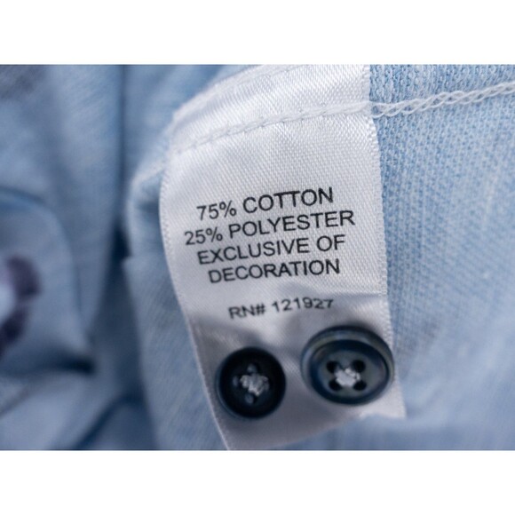 Johnnie O Shirt Mens Medium (Small Fit) Blue Circle Print Top Shelf Short Sleeve - Picture 3 of 9